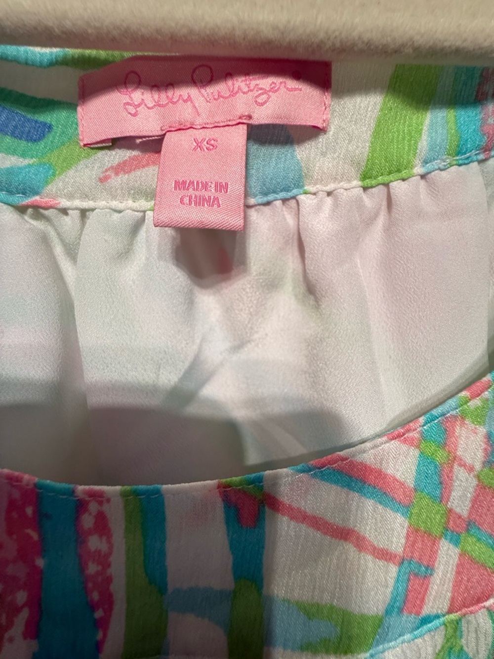 Lilly Pulitzer Marietta Kaftan Mini Dress size XS oversized generous - Picture 6 of 6